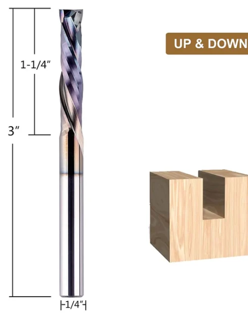 cnc spiral compression router bit