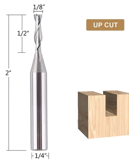 1/8" 3.175mm Spiral Upcut Router Bit