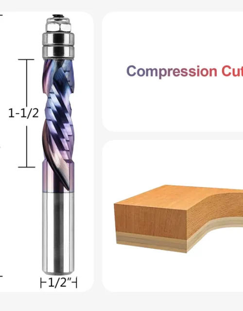 spiral compression bit 1/2" 12.7mm