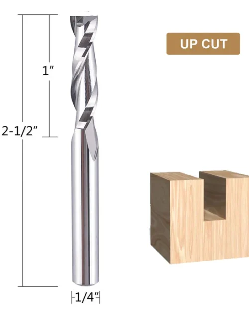 CNC SPIRAL UP CUT BIT